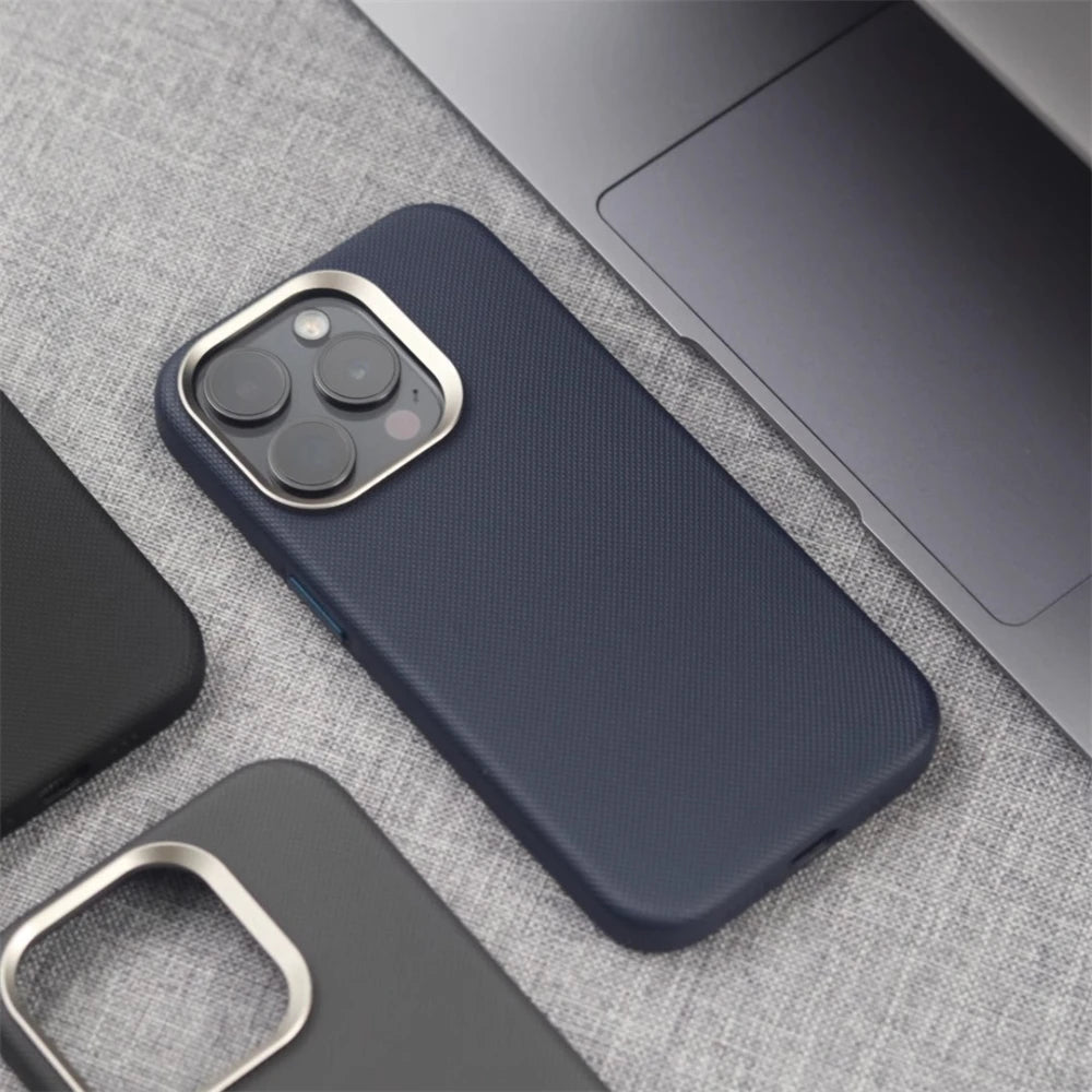 Premium Leather iPhone Case with Camera Protection and MagSafe