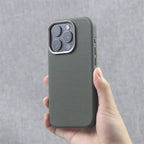 Premium Leather iPhone Case with Camera Protection and MagSafe